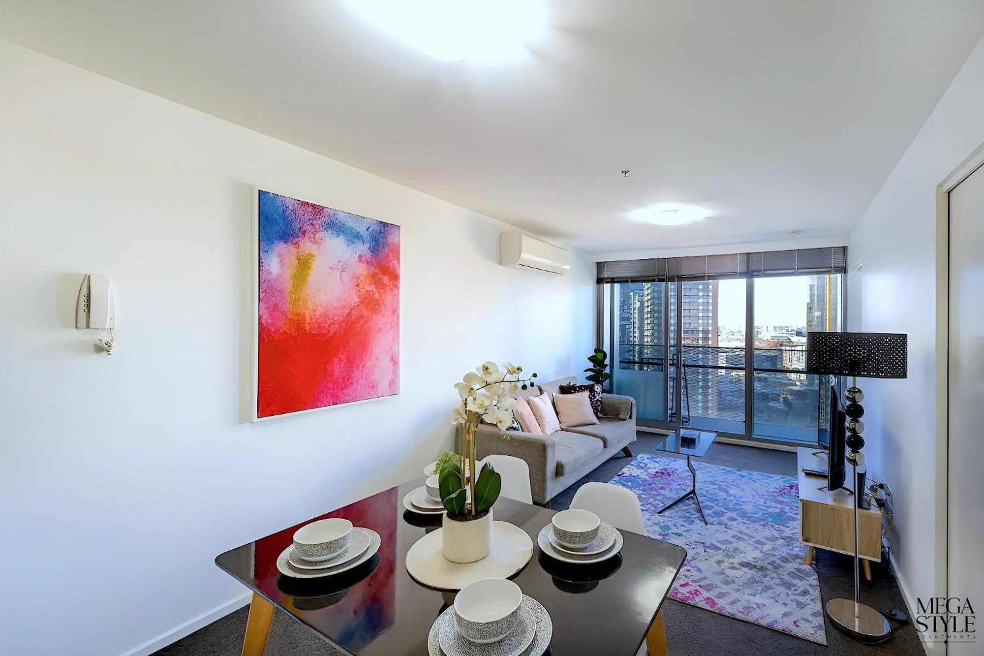 Mega Style Apartments Mainpoint Melbourne Værelse billede